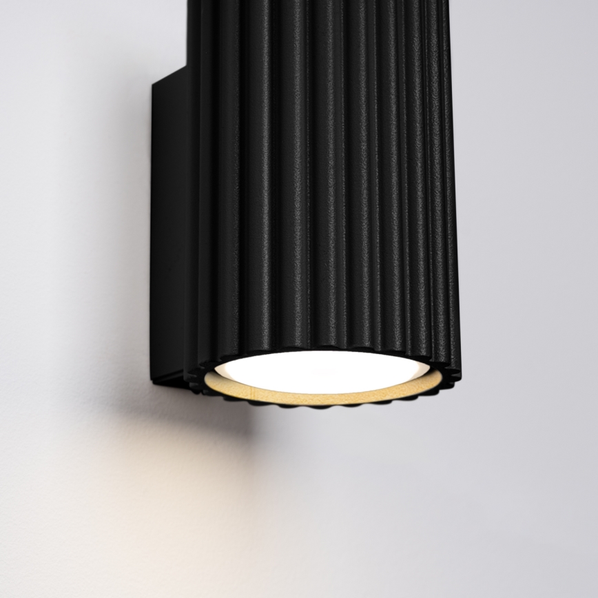 Væglampe KARBON 1xGU10/10W/230V sort