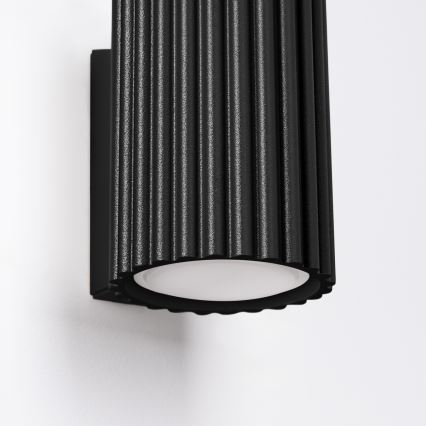 Væglampe KARBON 1xGU10/10W/230V sort
