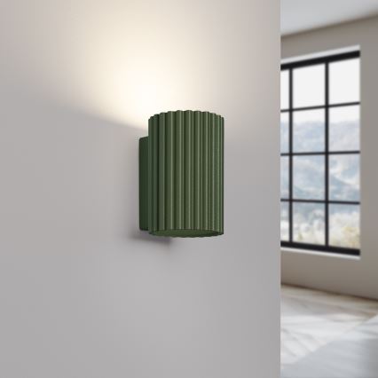 Væglampe KARBON 1xGU10/10W/230V grøn