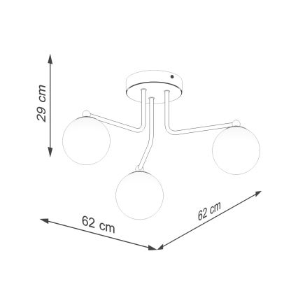 Pendellampe ASTRAL 3xG9/8W/230V hvid