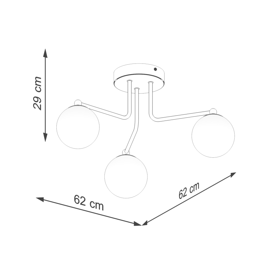 Pendellampe ASTRAL 3xG9/8W/230V hvid