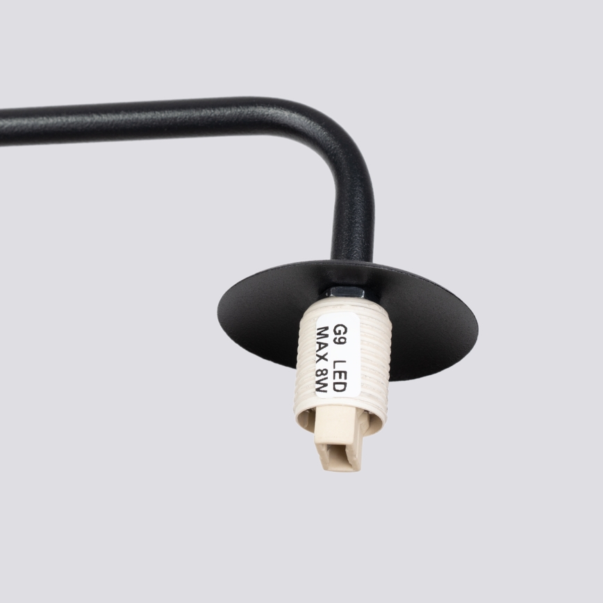 Væglampe ASTRAL 1xG9/8W/230V sort