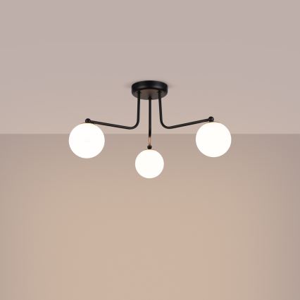 Pendellampe ASTRAL 3xG9/8W/230V sort