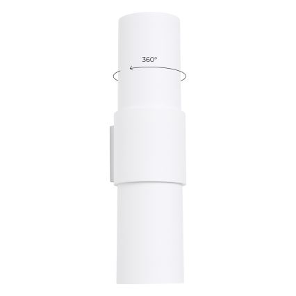 Væglampe FLASH 2xE27/15W/230V hvid