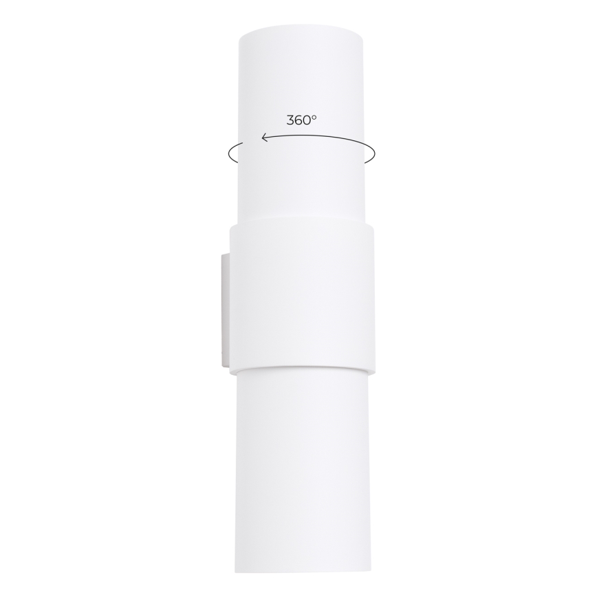 Væglampe FLASH 2xE27/15W/230V hvid