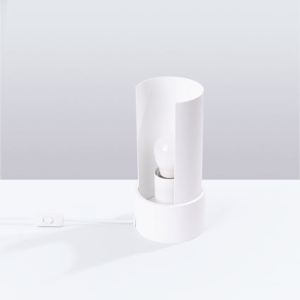 Bordlampe FLASH 1xE27/15W/230V hvid