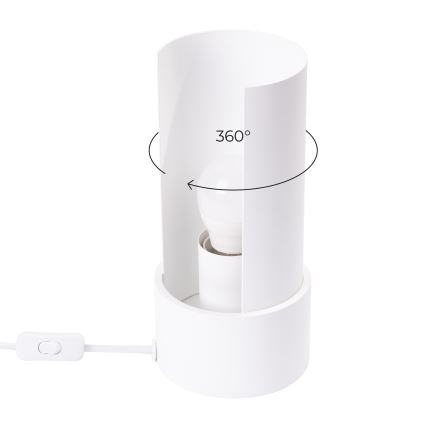Bordlampe FLASH 1xE27/15W/230V hvid