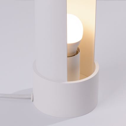 Bordlampe FLASH 1xE27/15W/230V hvid