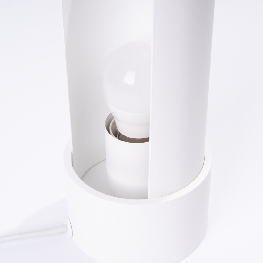 Bordlampe FLASH 1xE27/15W/230V hvid