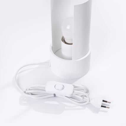 Bordlampe FLASH 1xE27/15W/230V hvid