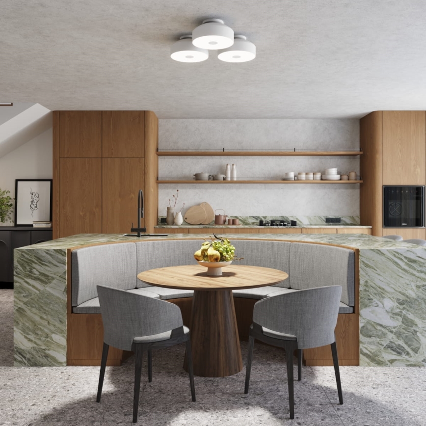 Loftlampe OMIQ 4xE27/15W/230V Ø 30 cm hvid