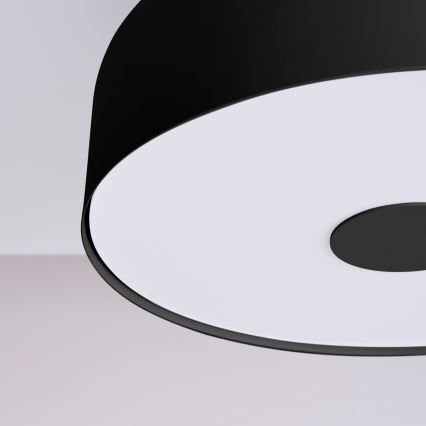 Loftlampe OMIQ 4xE27/15W/230V Ø 30 cm sort