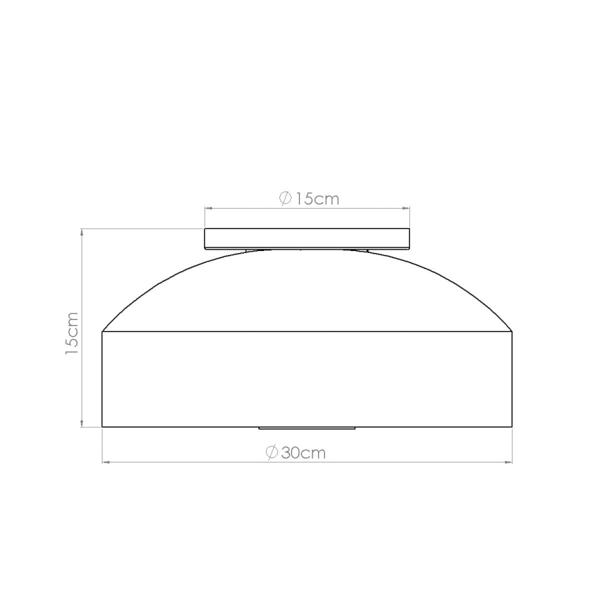 Loftlampe OMIQ 4xE27/15W/230V Ø 30 cm cremefarvet