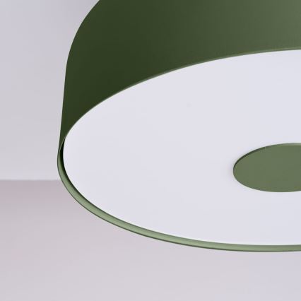 Loftlampe OMIQ 4xE27/15W/230V Ø 30 cm grøn