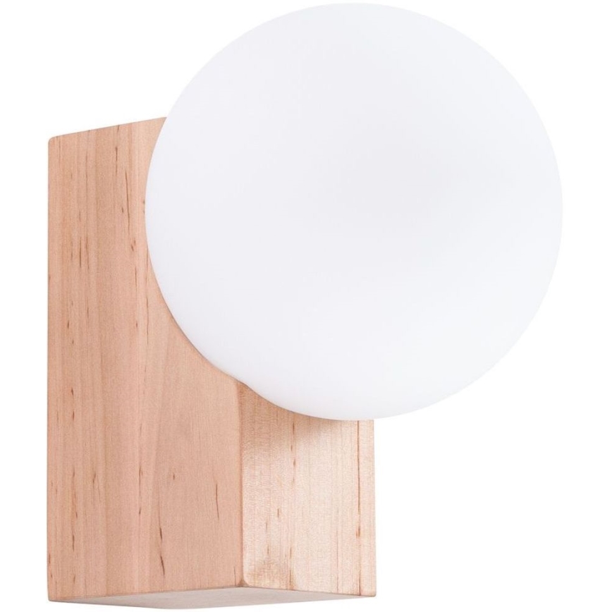 Væglampe BULBO 1xG9/8W/230V bøg/hvid