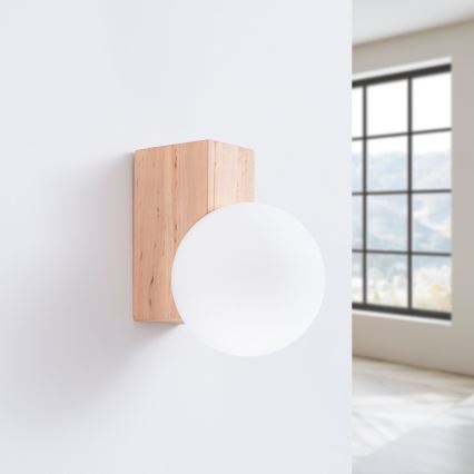 Væglampe BULBO 1xG9/8W/230V bøg/hvid