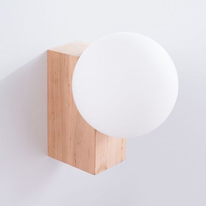 Væglampe BULBO 1xG9/8W/230V bøg/hvid