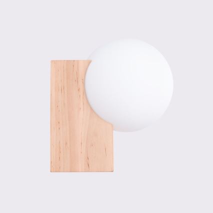 Væglampe BULBO 1xG9/8W/230V bøg/hvid