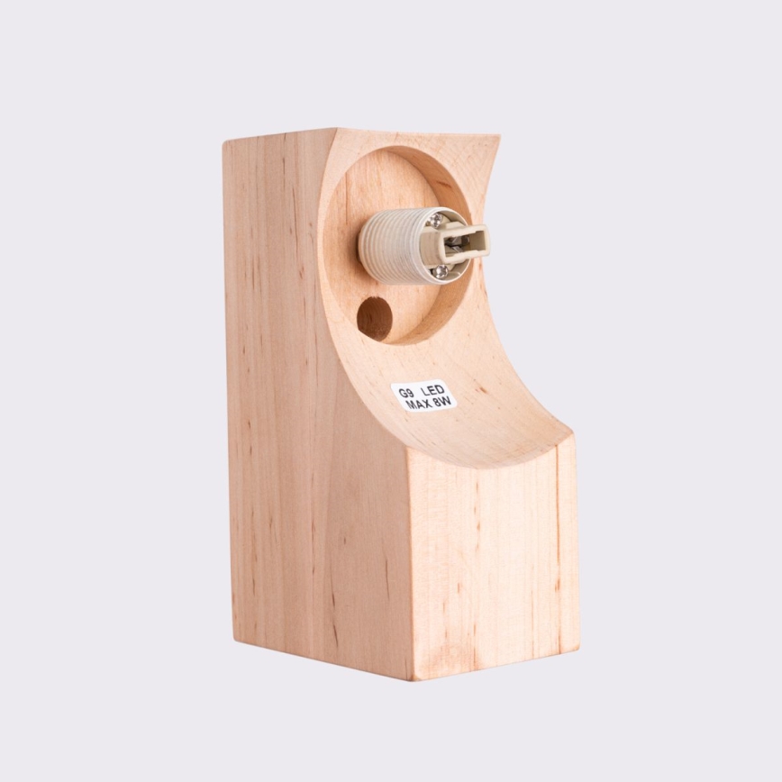 Væglampe BULBO 1xG9/8W/230V bøg/hvid