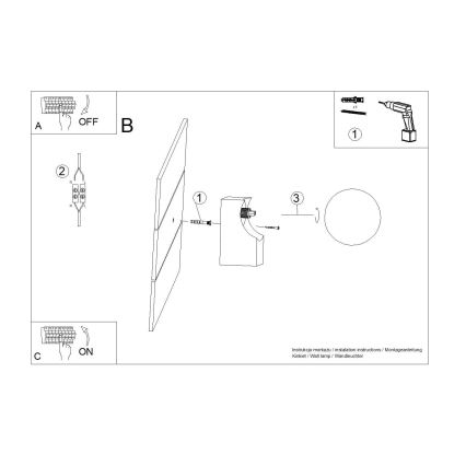 Væglampe BULBO 1xG9/8W/230V bøg/hvid