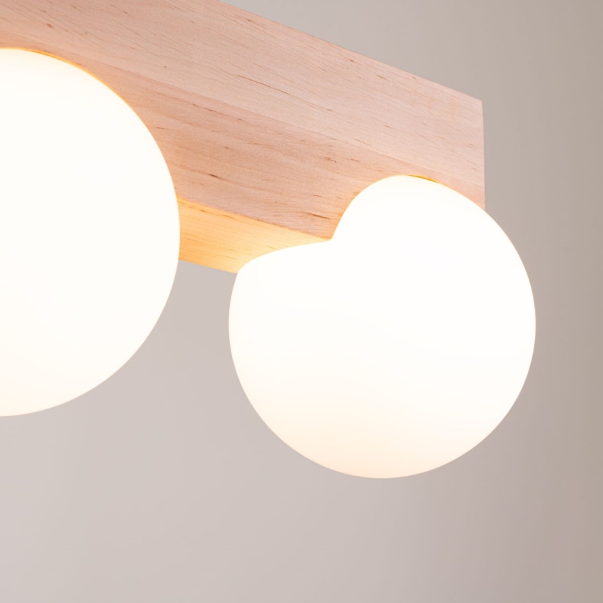 Loftlampe BULBO 2xG9/8W/230V bøg/hvid