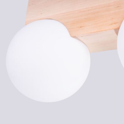 Loftlampe BULBO 2xG9/8W/230V bøg/hvid