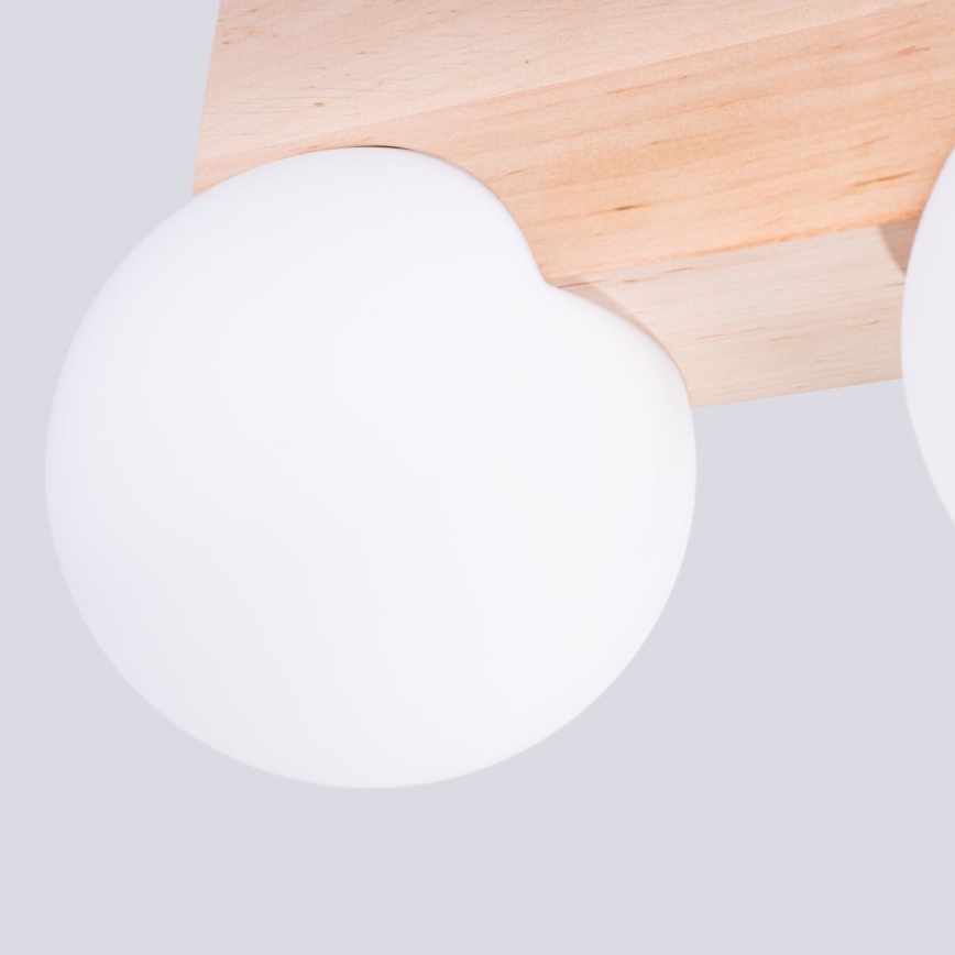 Loftlampe BULBO 2xG9/8W/230V bøg/hvid