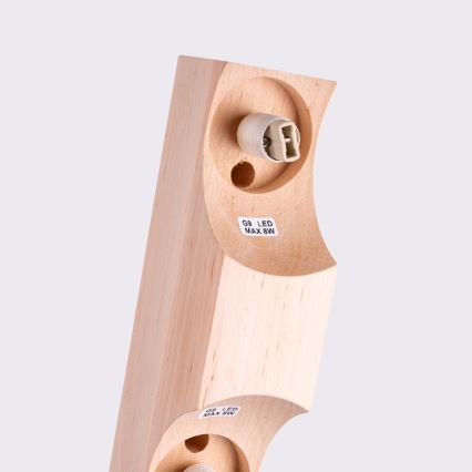 Loftlampe BULBO 2xG9/8W/230V bøg/hvid