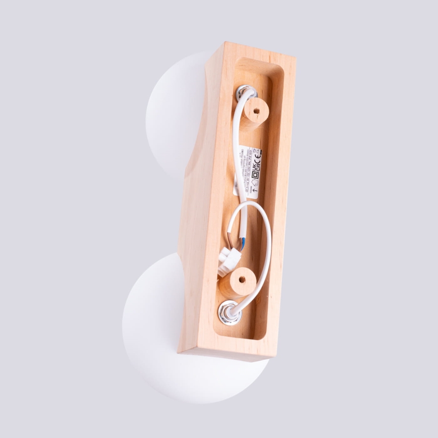 Loftlampe BULBO 2xG9/8W/230V bøg/hvid