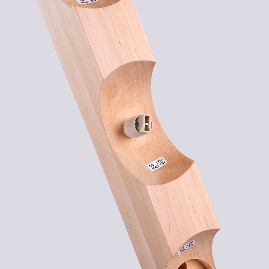 Loftlampe BULBO 3xG9/8W/230V bøg/hvid