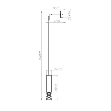 Væglampe LAMI 1xGU10/10W/230V hvid