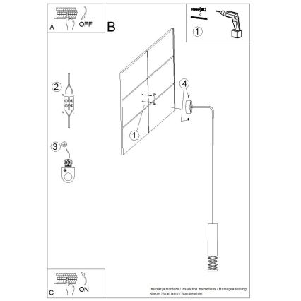 Væglampe LAMI 1xGU10/10W/230V hvid