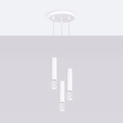 Pendel LIRO 3xGU10/10W/230V hvid