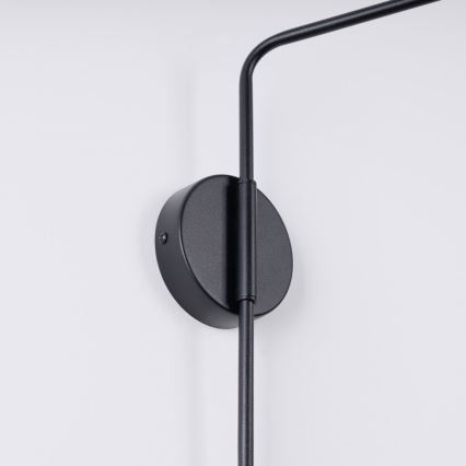 Væglampe NOX 1xE14/10W/230V sort