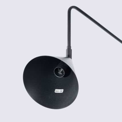 Væglampe NOX 1xE14/10W/230V sort