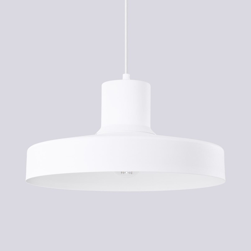 Pendel BILO 1xE27/15W/230V diameter 35 cm hvid