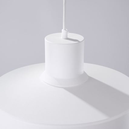 Pendel BILO 1xE27/15W/230V diameter 35 cm hvid