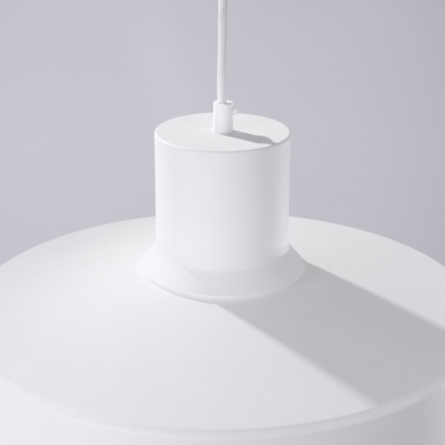 Pendel BILO 1xE27/15W/230V diameter 35 cm hvid