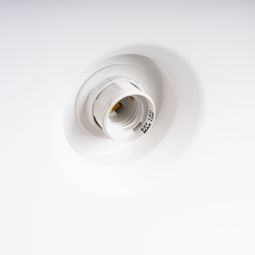 Pendel BILO 1xE27/15W/230V diameter 35 cm hvid
