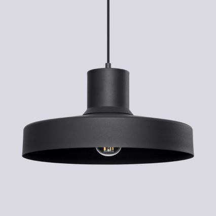 Pendel BILO 1xE27/15W/230V diameter 35 cm sort