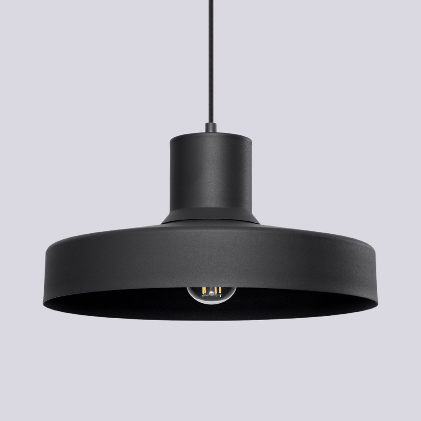 Pendel BILO 1xE27/15W/230V diameter 35 cm sort
