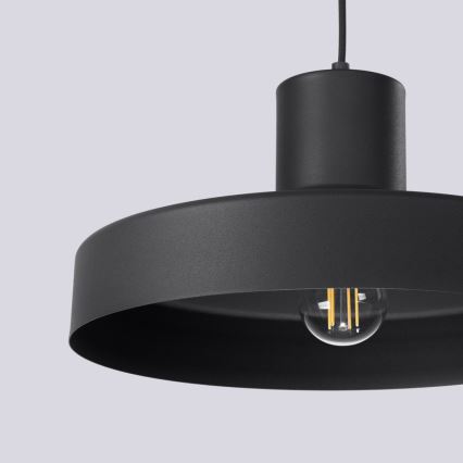 Pendel BILO 1xE27/15W/230V diameter 35 cm sort
