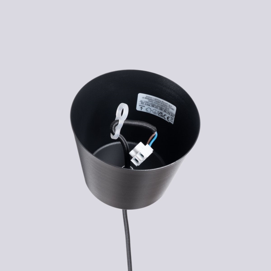 Pendel BILO 1xE27/15W/230V diameter 35 cm sort