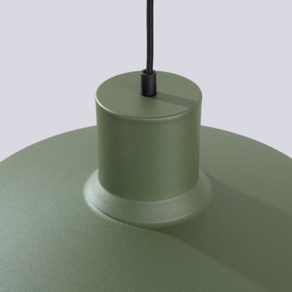 Pendel BILO 1xE27/15W/230V diameter 35 cm grøn