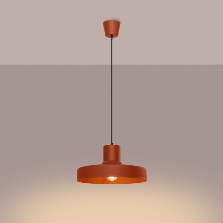 Pendel BILO 1xE27/15W/230V diameter 35 cm orange