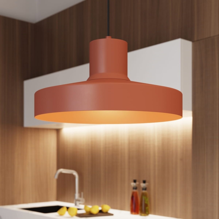 Pendel BILO 1xE27/15W/230V diameter 35 cm orange