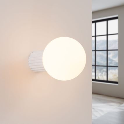 Væglampe til badeværelse HALO 1xG9/8W/230V diameter 12 cm IP44 hvid
