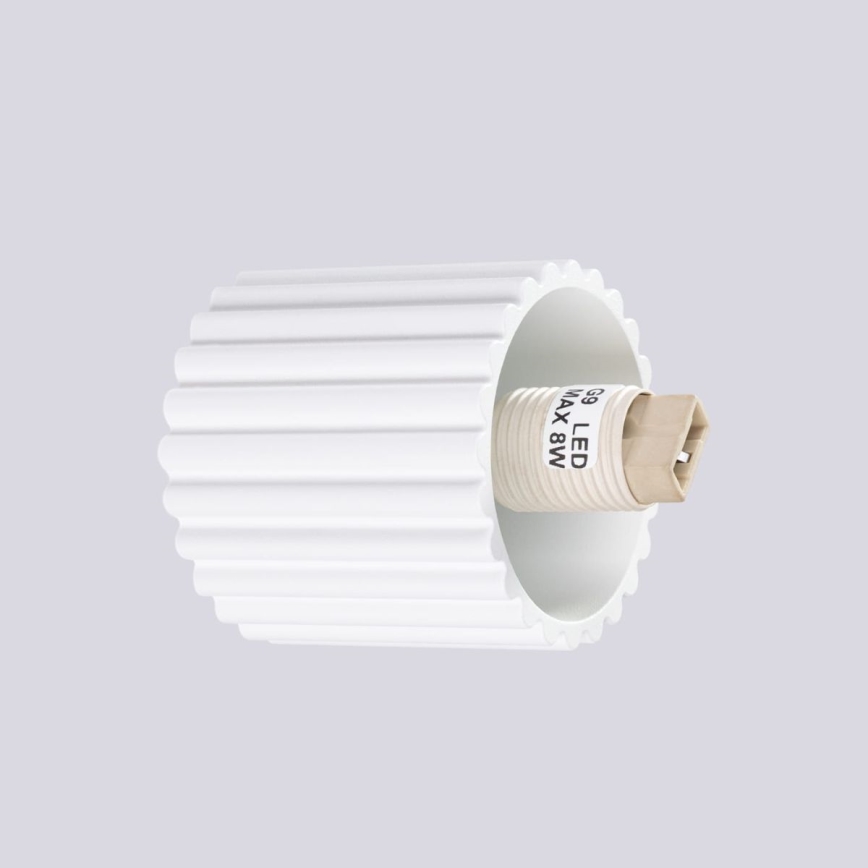 Væglampe til badeværelse HALO 1xG9/8W/230V diameter 12 cm IP44 hvid