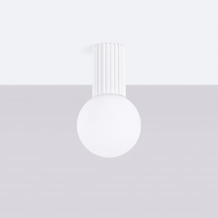 Loftlampe til badeværelse HALO 1xG9/8W/230V diameter 12 cm IP44 hvid