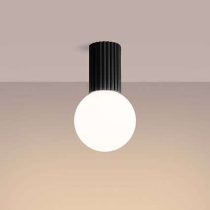 Loftlampe til badeværelse HALO 1xG9/8W/230V diameter 12 cm IP44 sort